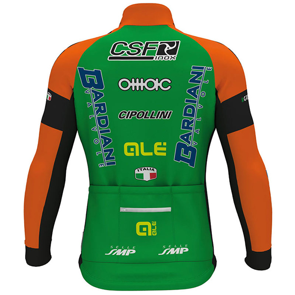 2017 Maglia Bardiani CSF ML bianco e verde - Clicca l'immagine per chiudere